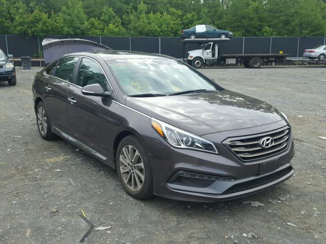 5NPE34AFXGH395695 - 2016 HYUNDAI SONATA SPO BROWN photo 1