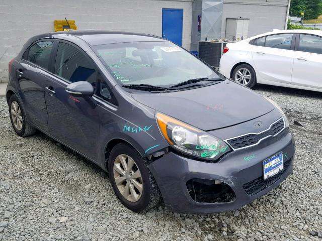 KNADN5A34D6161475 - 2013 KIA RIO EX GRAY photo 1