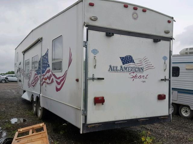 4X4FASM2X4A151355 - 2004 WILDWOOD 5TH WHEEL WHITE photo 3