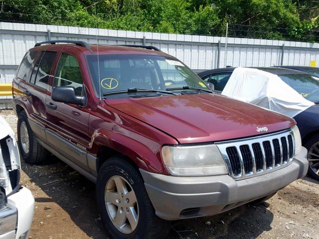 1J4GW48S52C328522 - 2002 JEEP GRAND CHER BURGUNDY photo 1