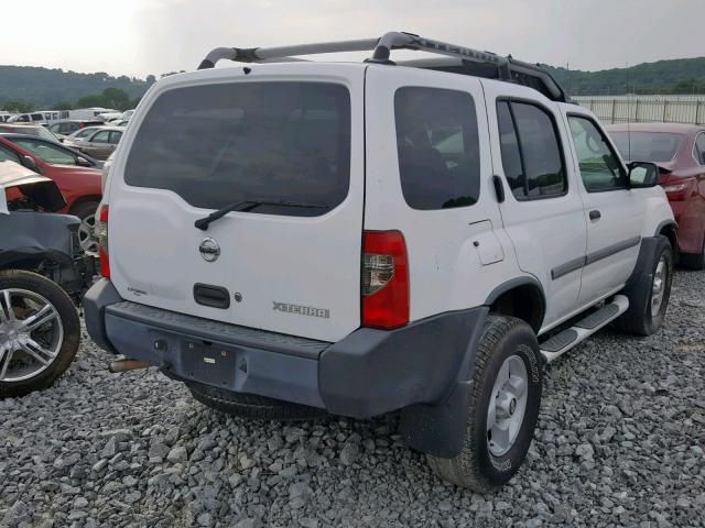 5N1ED28T42C568852 - 2002 NISSAN XTERRA XE WHITE photo 4