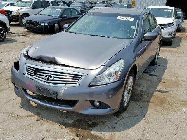 JN1DV6AR3CM862275 - 2012 INFINITI G25 GRAY photo 2