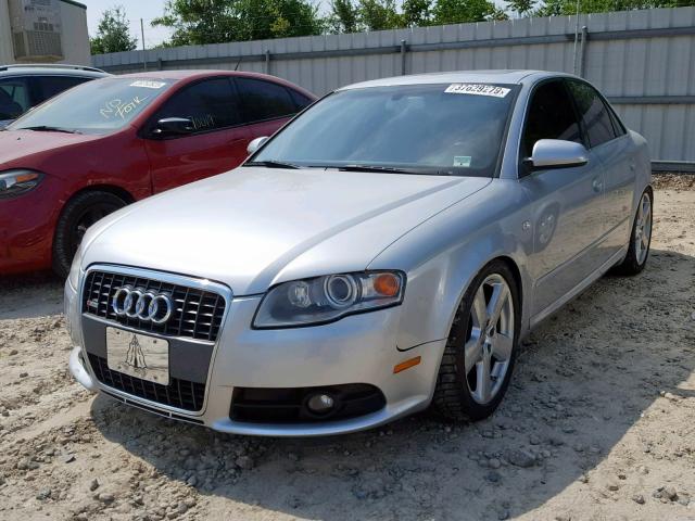 WAUEF78EX8A025990 - 2008 AUDI A4 S-LINE SILVER photo 2