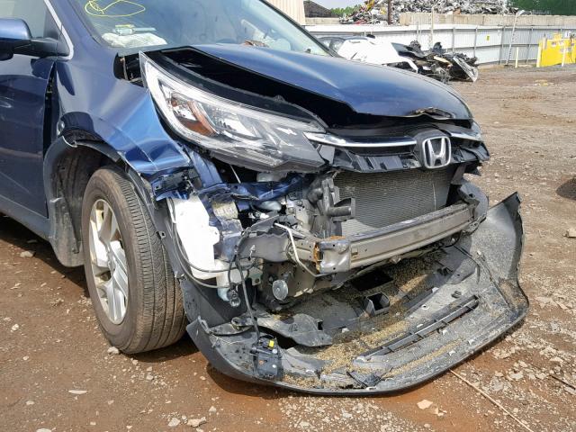 5J6RM4H73GL066257 - 2016 HONDA CR-V EXL BLUE photo 9