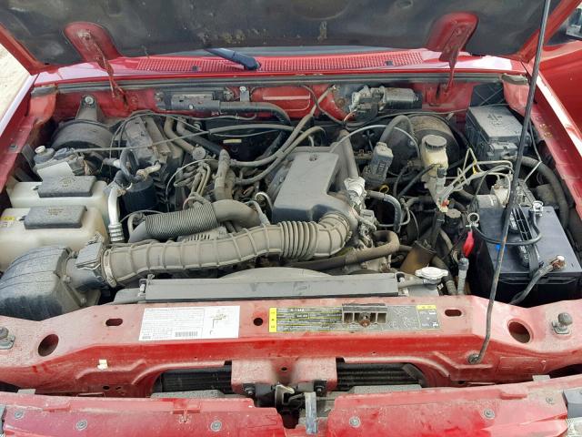 1FTYR10U83PB77277 - 2003 FORD RANGER RED photo 7