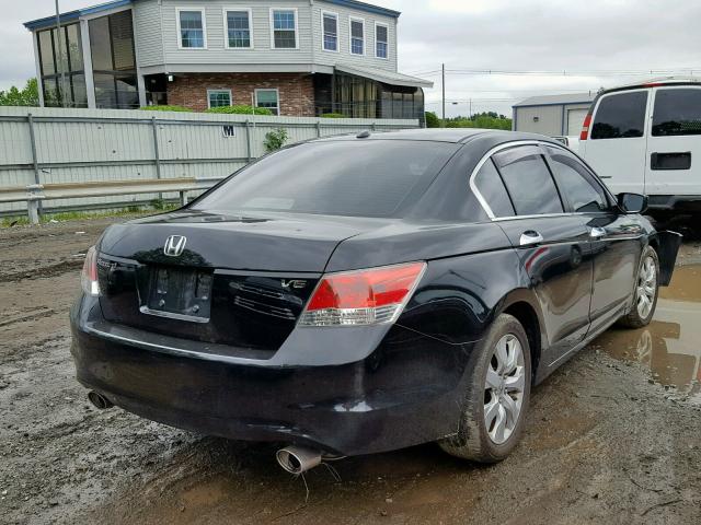 1HGCP3F84AA015377 - 2010 HONDA ACCORD EXL BLACK photo 4