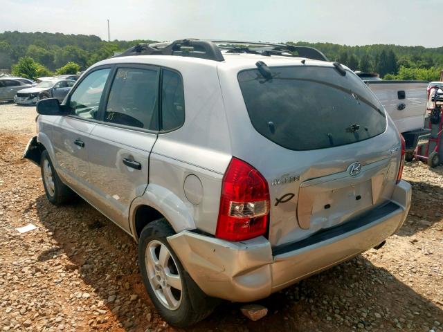 KM8JM12B05U180637 - 2005 HYUNDAI TUCSON GL GRAY photo 3