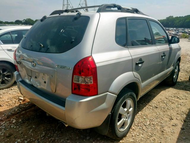 KM8JM12B05U180637 - 2005 HYUNDAI TUCSON GL GRAY photo 4