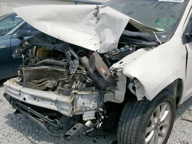 2FMDK4JC0ABA69701 - 2010 FORD EDGE SEL WHITE photo 9