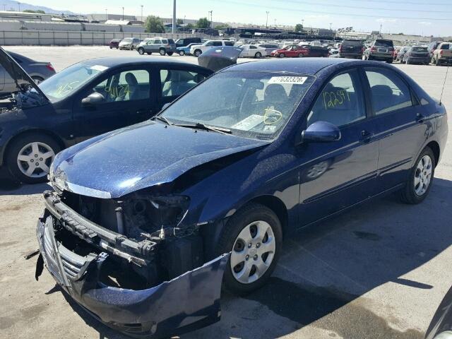 KNAFE122285540719 - 2008 KIA SPECTRA EX BLUE photo 2