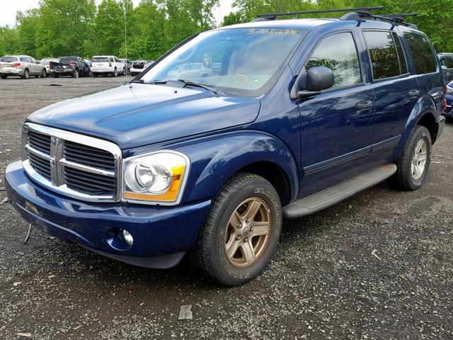 1D4HB48D54F143138 - 2004 DODGE DURANGO SL BLUE photo 2