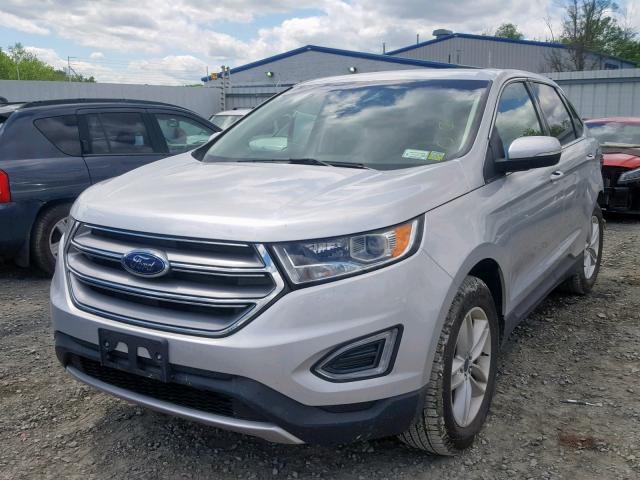 2FMPK4J96JBC57415 - 2018 FORD EDGE SEL SILVER photo 2