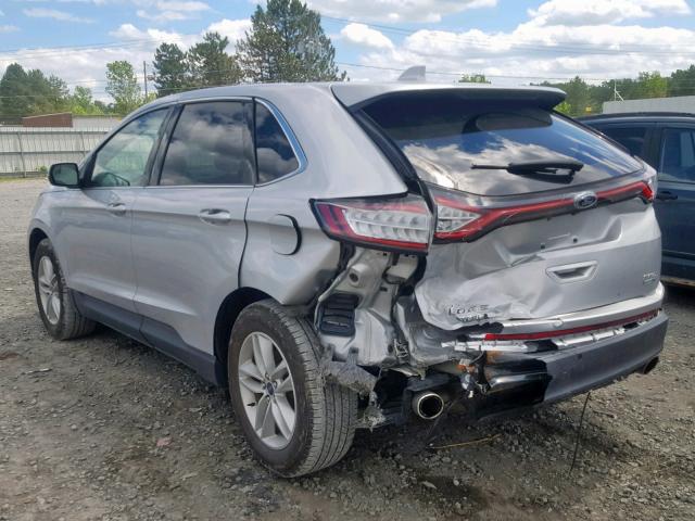 2FMPK4J96JBC57415 - 2018 FORD EDGE SEL SILVER photo 3