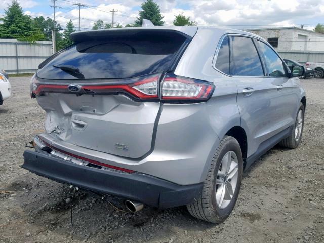 2FMPK4J96JBC57415 - 2018 FORD EDGE SEL SILVER photo 4