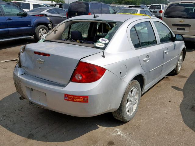 1G1AT58H097206208 - 2009 CHEVROLET COBALT LT SILVER photo 4