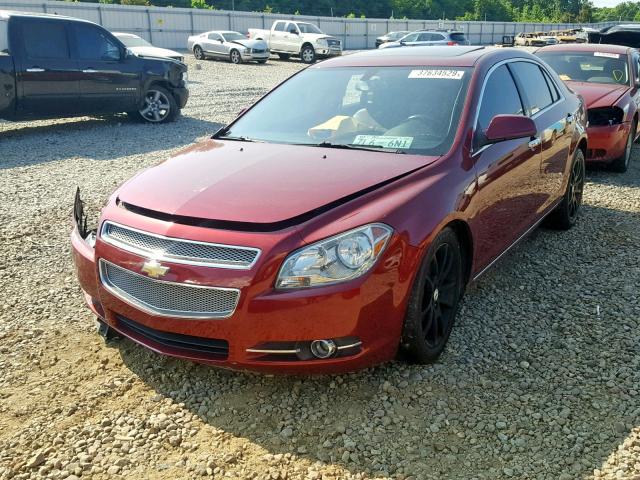 1G1ZE5E76AF320829 - 2010 CHEVROLET MALIBU LTZ მუქწითელი ფოტო 2