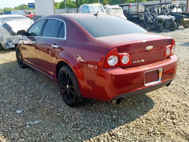 1G1ZE5E76AF320829 - 2010 CHEVROLET MALIBU LTZ მუქწითელი ფოტო 3