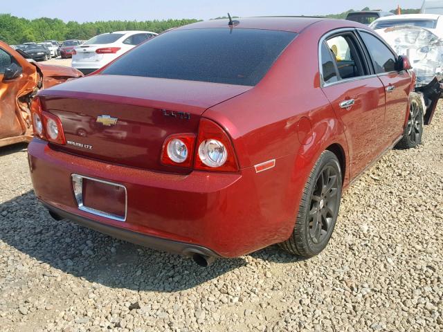 1G1ZE5E76AF320829 - 2010 CHEVROLET MALIBU LTZ მუქწითელი ფოტო 4
