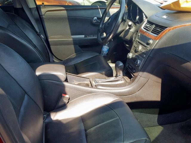 1G1ZE5E76AF320829 - 2010 CHEVROLET MALIBU LTZ მუქწითელი ფოტო 5