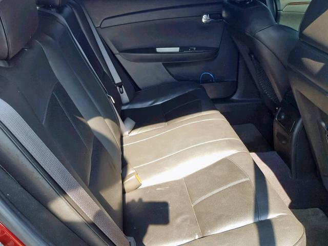 1G1ZE5E76AF320829 - 2010 CHEVROLET MALIBU LTZ მუქწითელი ფოტო 6