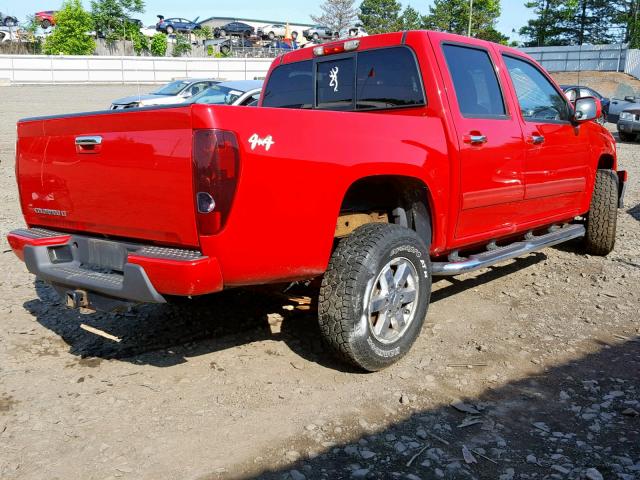 1GCHTCFE1B8121526 - 2011 CHEVROLET COLORADO L RED photo 4