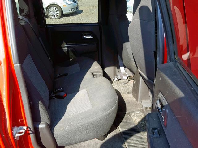 1GCHTCFE1B8121526 - 2011 CHEVROLET COLORADO L RED photo 6