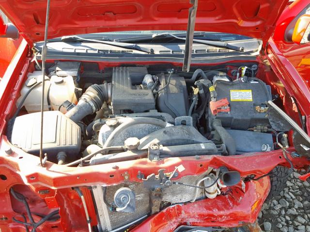 1GCHTCFE1B8121526 - 2011 CHEVROLET COLORADO L RED photo 7