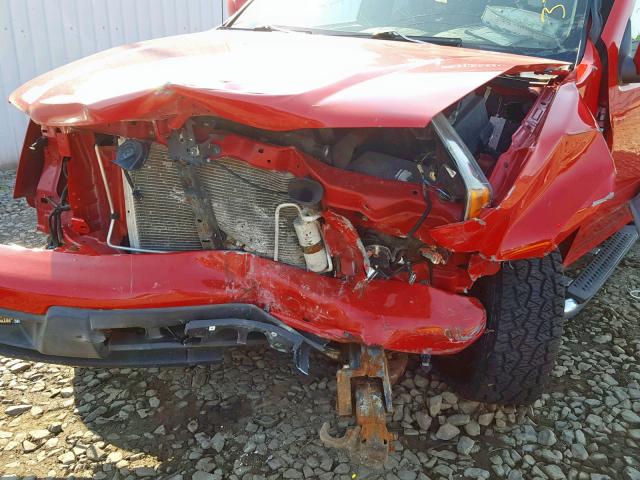 1GCHTCFE1B8121526 - 2011 CHEVROLET COLORADO L RED photo 9