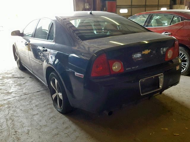 1G1ZC5EB7AF256102 - 2010 CHEVROLET MALIBU 1LT BLACK photo 3