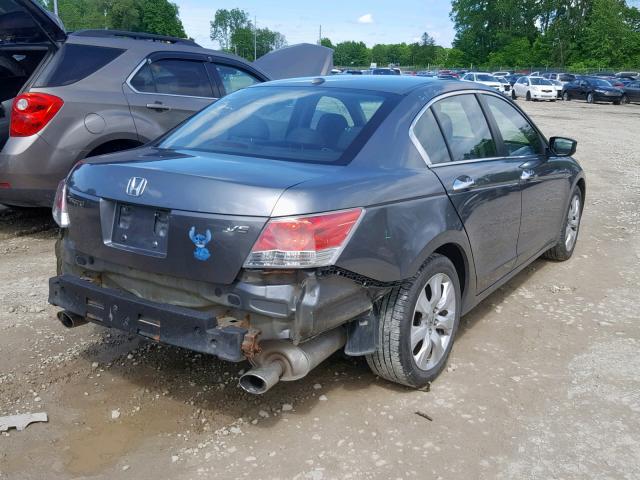 5KBCP3F88AB006107 - 2010 HONDA ACCORD EXL GRAY photo 4