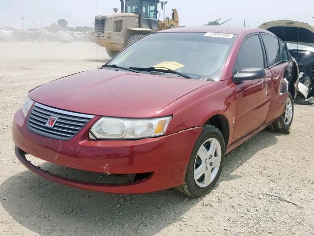 1G8AJ55F17Z129800 - 2007 SATURN ION LEVEL RED photo 2