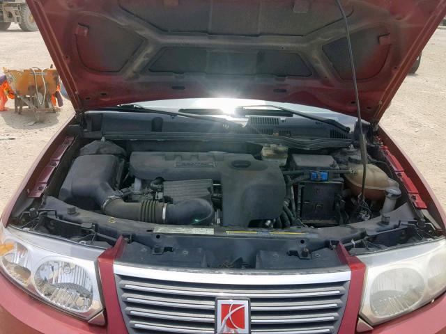 1G8AJ55F17Z129800 - 2007 SATURN ION LEVEL RED photo 7