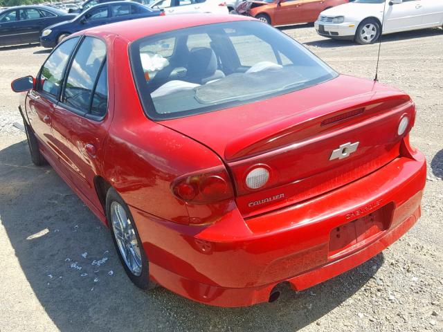 1G1JH52F747232404 - 2004 CHEVROLET CAVALIER L RED photo 3