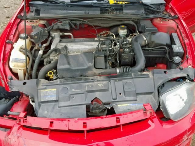 1G1JH52F747232404 - 2004 CHEVROLET CAVALIER L RED photo 7