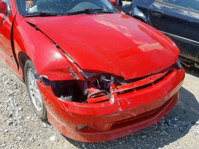 1G1JH52F747232404 - 2004 CHEVROLET CAVALIER L RED photo 9