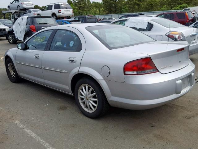 1C3EL56U21N711602 - 2001 CHRYSLER SEBRING LX SILVER photo 3