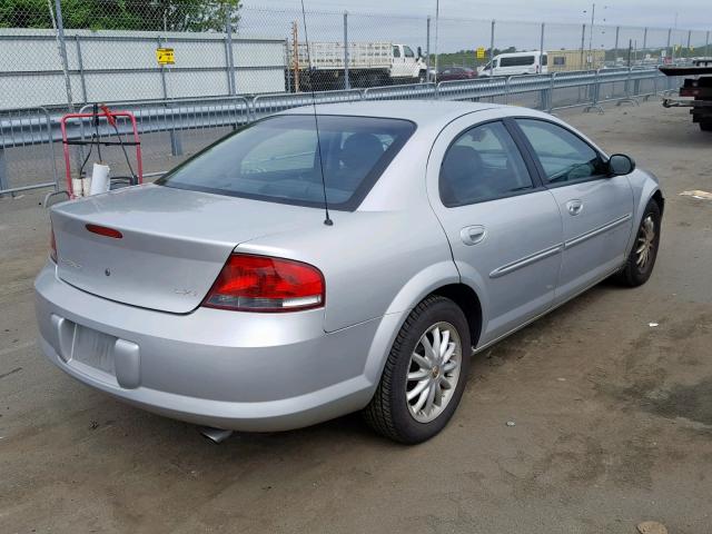 1C3EL56U21N711602 - 2001 CHRYSLER SEBRING LX SILVER photo 4