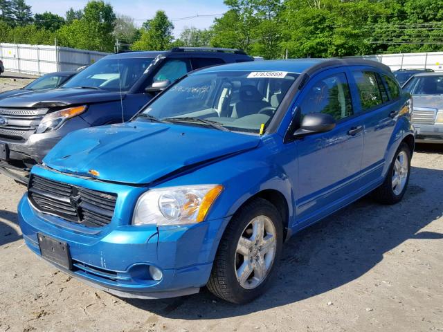 1B3HB48B17D414421 - 2007 DODGE CALIBER SX BLUE photo 2