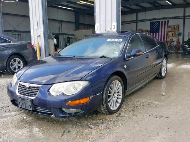 2C3AE76K62H221189 - 2002 CHRYSLER 300M SPECI BLUE photo 2