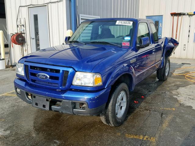 1FTYR14U56PA01169 - 2006 FORD RANGER SUP BLUE photo 2