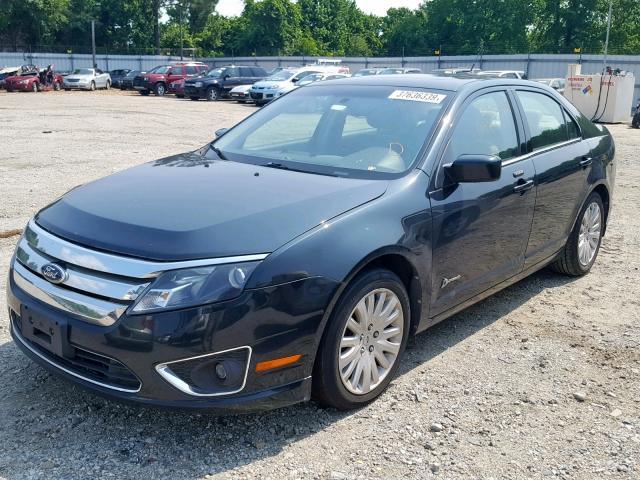 3FADP0L32AR275265 - 2010 FORD FUSION HYB BLACK photo 2