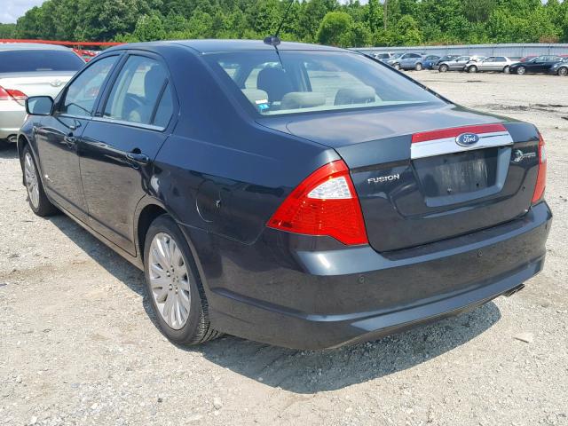 3FADP0L32AR275265 - 2010 FORD FUSION HYB BLACK photo 3