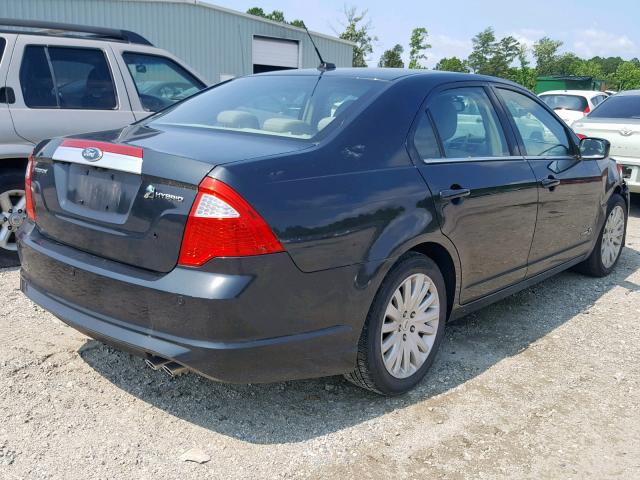 3FADP0L32AR275265 - 2010 FORD FUSION HYB BLACK photo 4