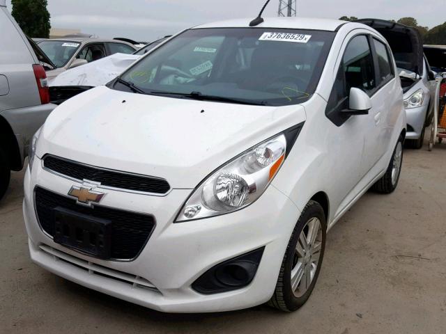 KL8CD6S90EC535358 - 2014 CHEVROLET SPARK 1LT WHITE photo 2