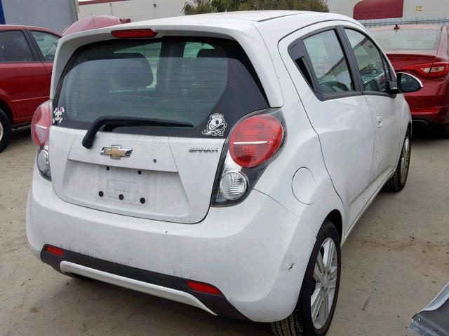 KL8CD6S90EC535358 - 2014 CHEVROLET SPARK 1LT WHITE photo 4