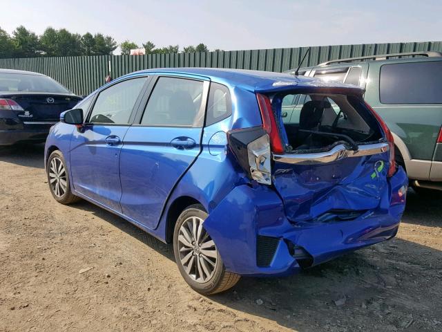 3HGGK5H80FM753468 - 2015 HONDA FIT EX BLUE photo 3