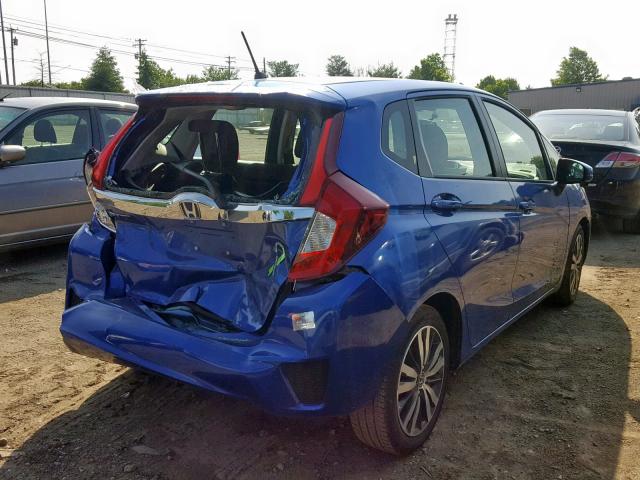 3HGGK5H80FM753468 - 2015 HONDA FIT EX BLUE photo 4