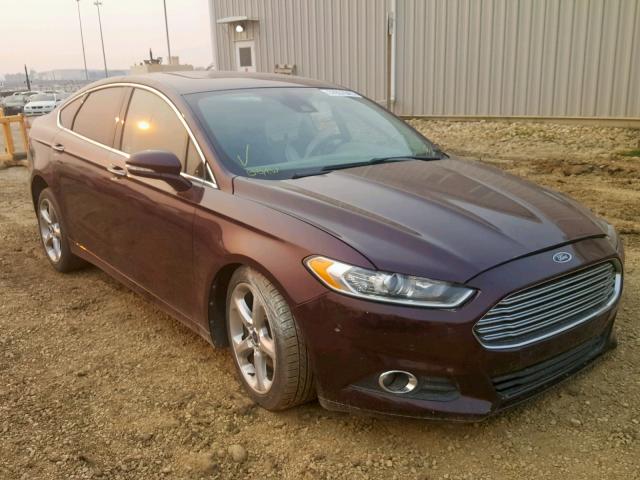 3FA6P0D91DR100294 - 2013 FORD FUSION TIT BURGUNDY photo 1