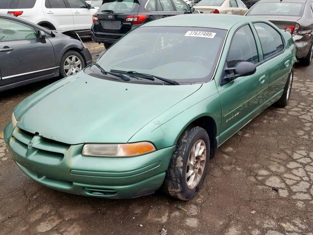 1B3EJ46X8WN314992 - 1998 DODGE STRATUS GREEN photo 2