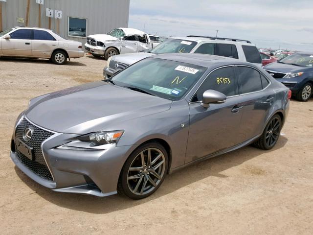 JTHBF1D23E5032989 - 2014 LEXUS IS 250 GRAY photo 2